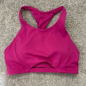 Pulse surge bra in arcade pink